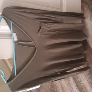 Glitz long sleeve, green, XL